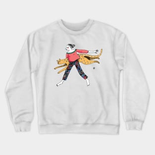 Leap leopard Crewneck Sweatshirt